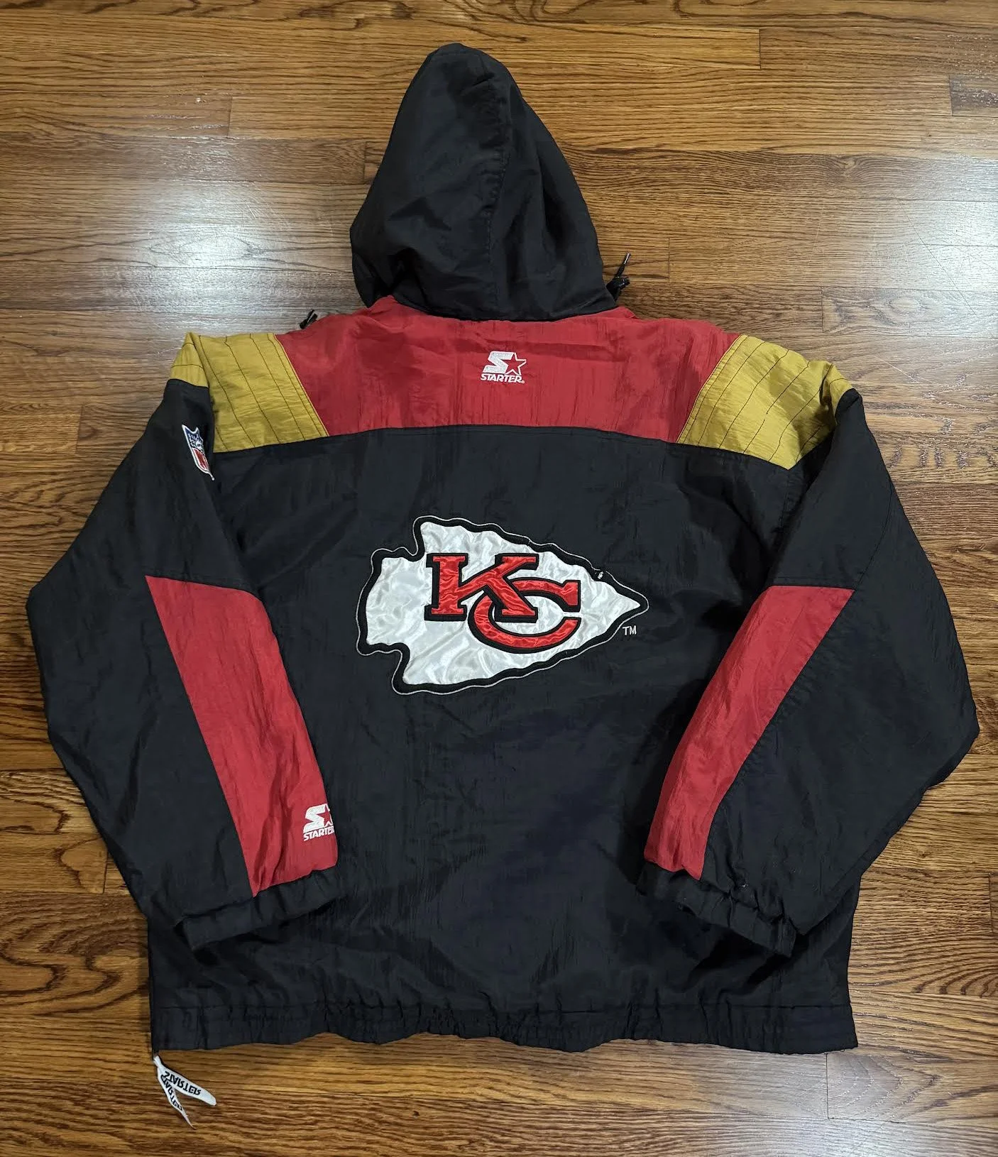 Vintage Starter Kansas City Chiefs Pullover Sideline Jacket (Size